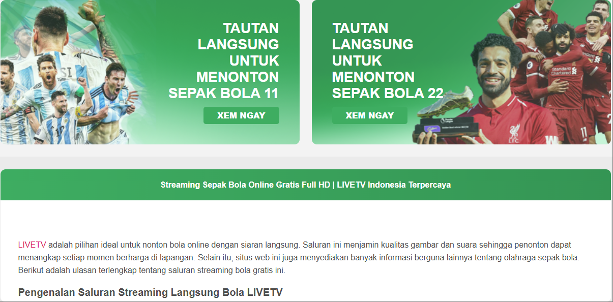 Panduan Mengakses Klasemen di Situs Web
